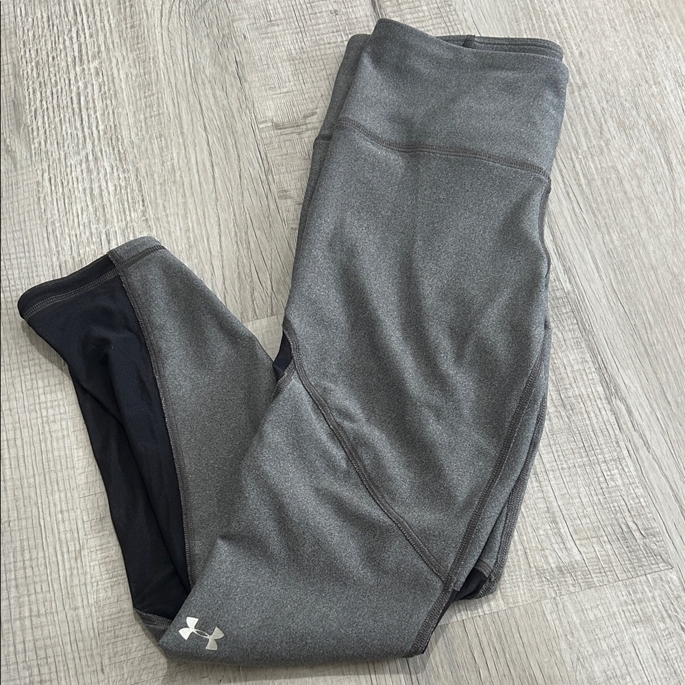 Under Armour Gray and Black Women's Performance Leggings